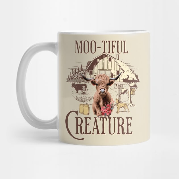 Moo-tiful Creature Highland Cow by Jo Palmer
